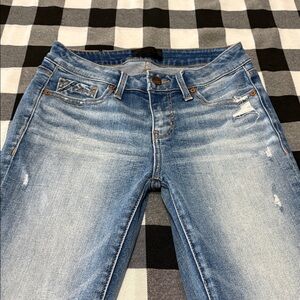 Buckle Black Fit No.53 Skinny Jeans Size 23 x 30 Stretch Destruction Distressed